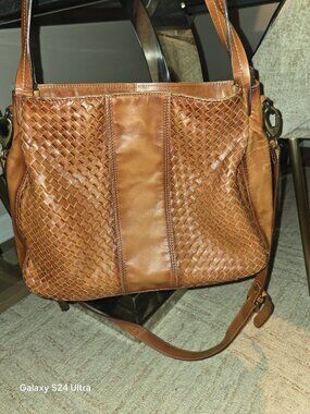 Wilson's leather woven leather bag